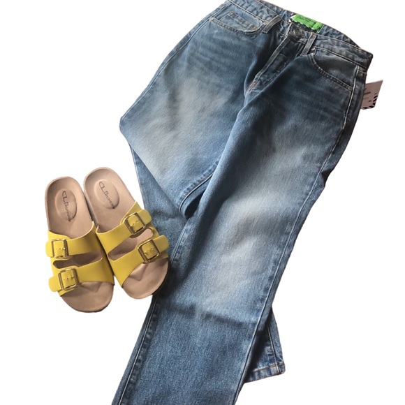 Free People SR vs Sandrine Rose Indigo Wash Straight Leg Denim Jeans, Sz 24 - Picture 6 of 14